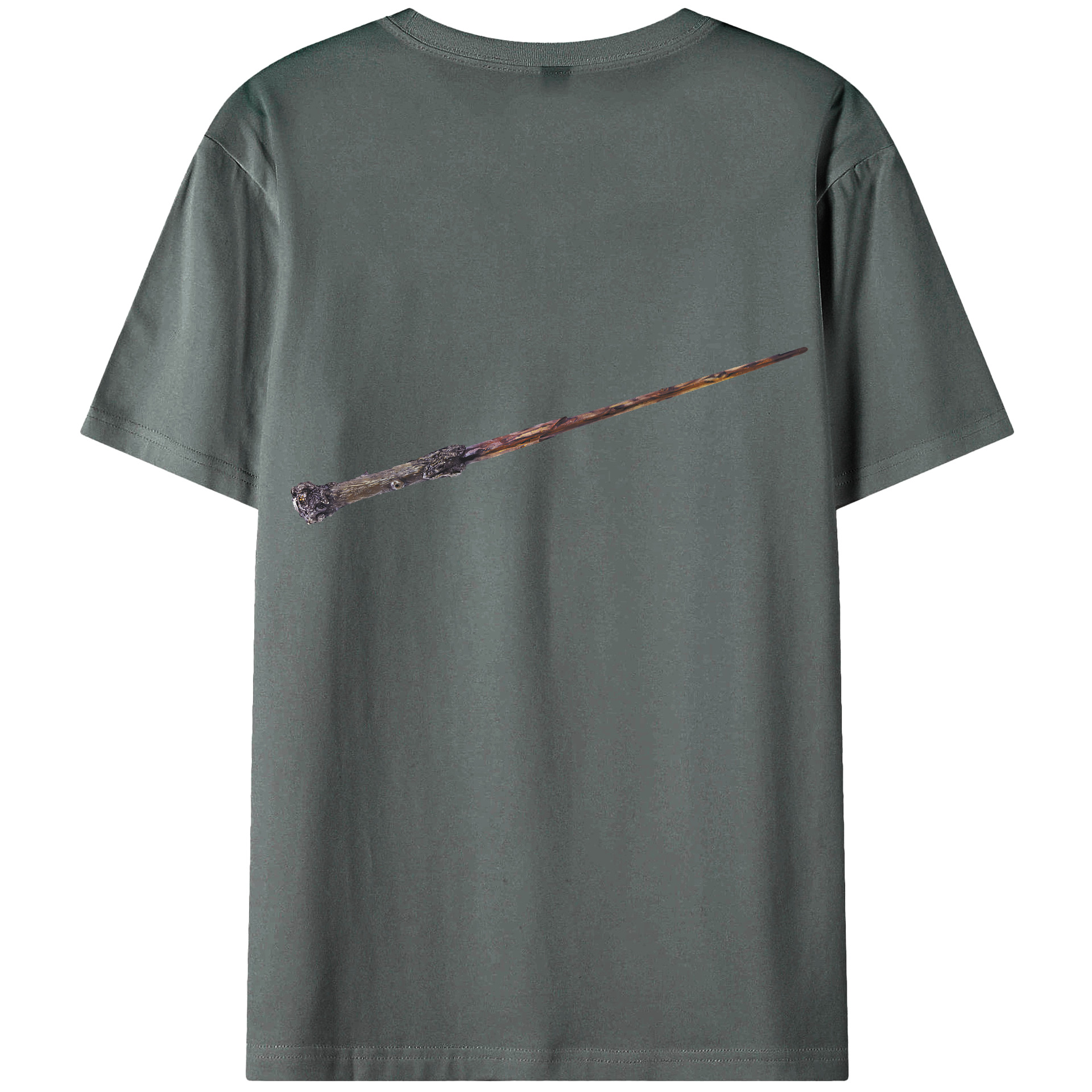 （画像用） Harry Potter ハリー・ポッターシリーズ 綿100％ メンズ半袖Tシャツ（バックプリント） 通気性